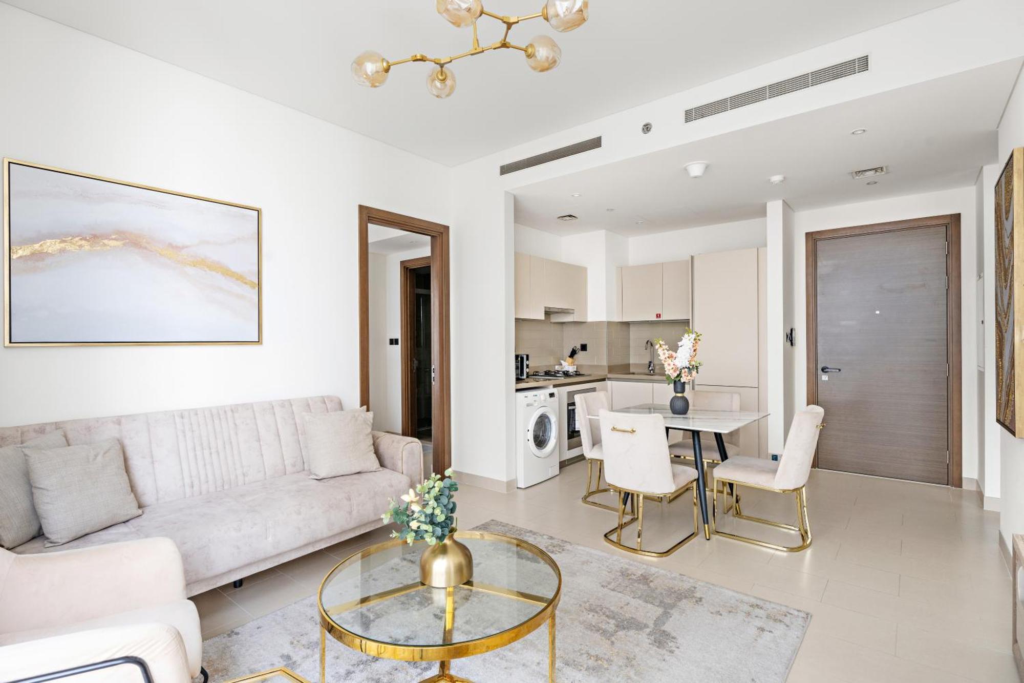 Beautiful 2 Bedroom Next To Business Bay - Sobha Creek Vista Дубай Экстерьер фото